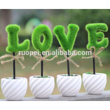 Alibaba artificial landscape plants bonsai tree plastic tree for hot sale